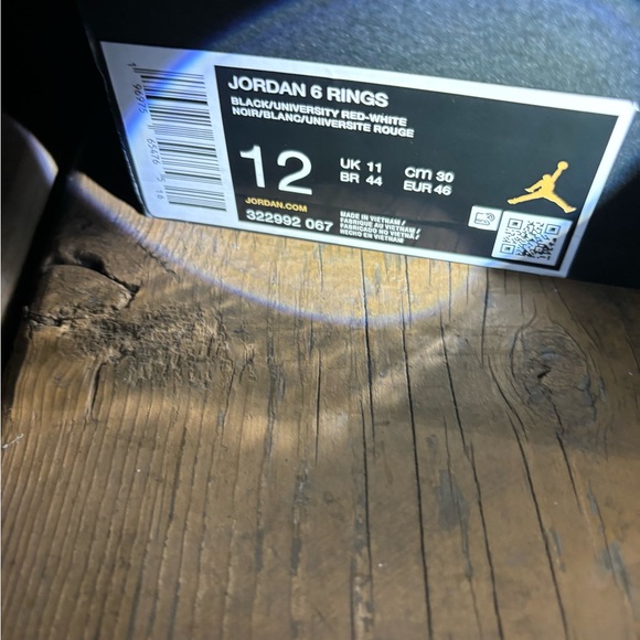 Jordan 6 Rings Black University
Red-White (Size 12) - Picture 5 of 6